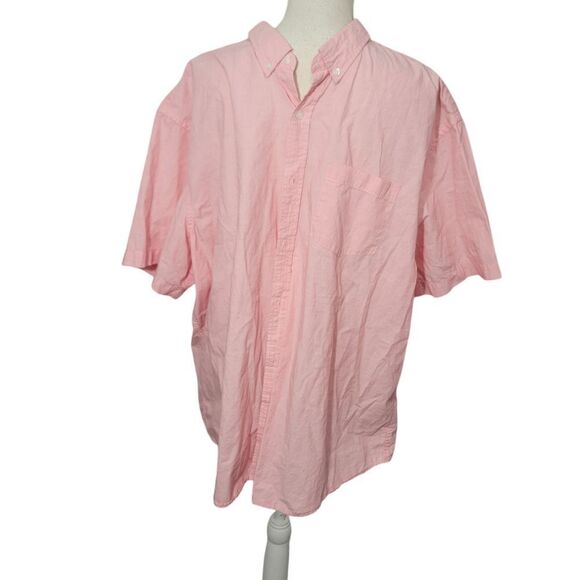 Old navy slim fit button up shirt pink sz 3xl - Picture 1 of 7